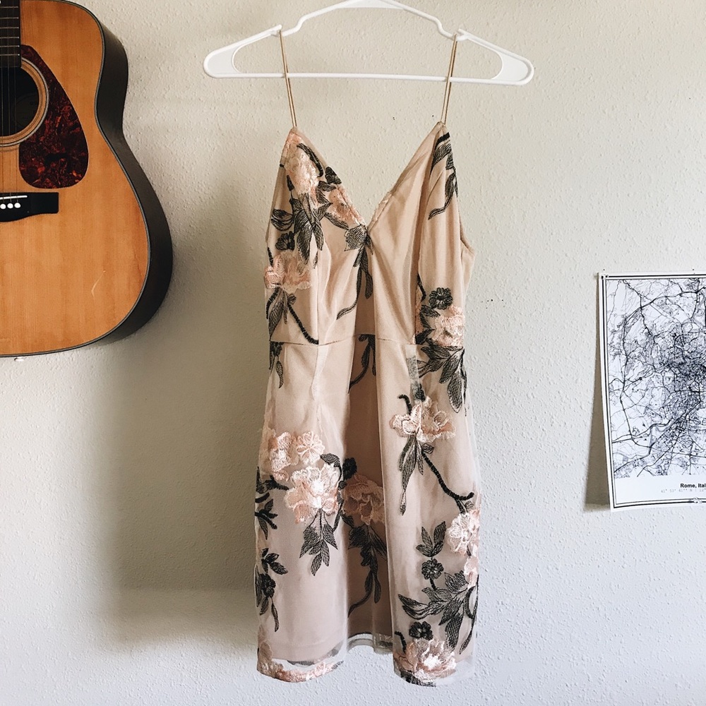 TOBI Embroidered Mini Dress